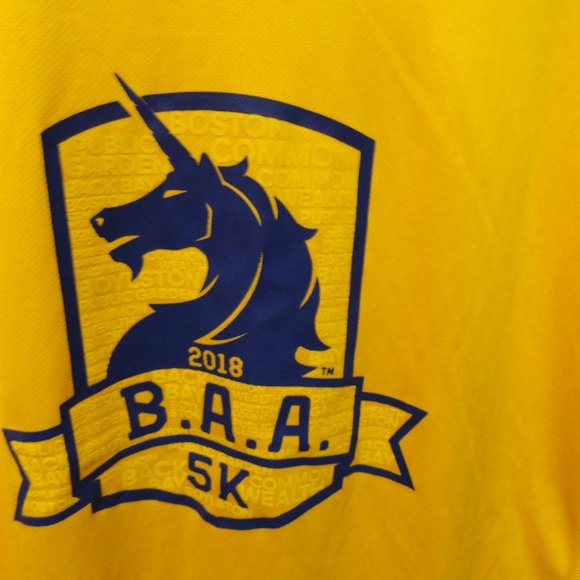 Adidas Boston Marathon 5K # strip Running Shirt~EUC~2018 edition~Boston … - Picture 2 of 5